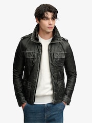 Superdry Brad Faux Leather Military Jacket - Εικόνα 3 από 8