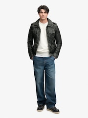 Superdry Brad Faux Leather Military Jacket - Εικόνα 5 από 8