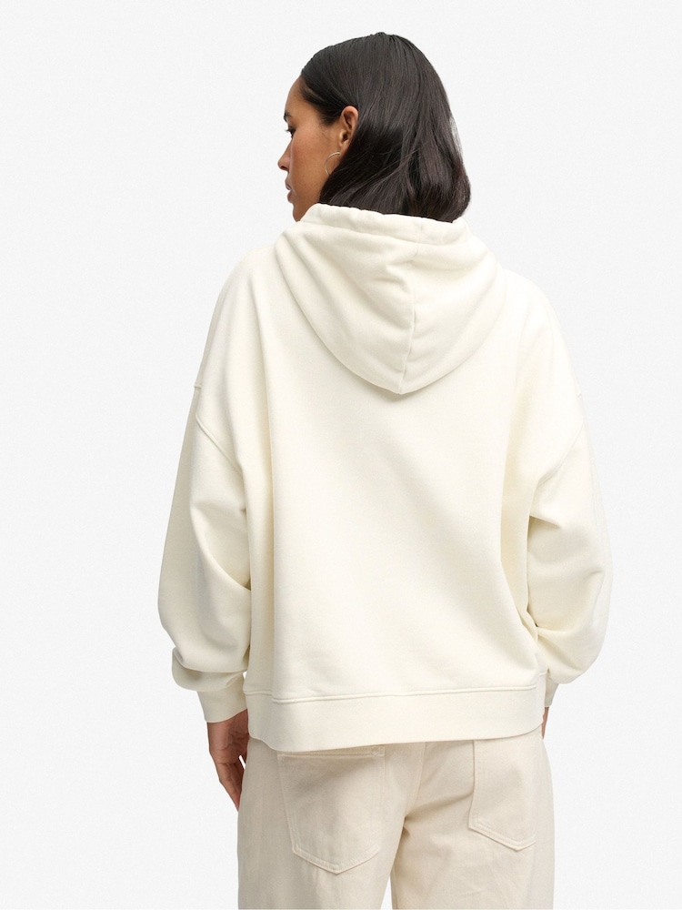 Superdry Ivory Luxe Casual Relaxed Hoodie - Image 2 of 6