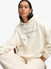 Superdry Ivory Luxe Casual Relaxed Hoodie - Image 5 of 6