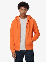 Superdry Orange Essential SD Co Logo Zip Hoodie - Image 1 of 7