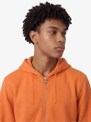 Superdry Orange Essential SD Co Logo Zip Hoodie - Image 6 of 7