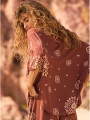 Roxy Lekeitio Bandana Print Brown Shirt - Image 3 of 8