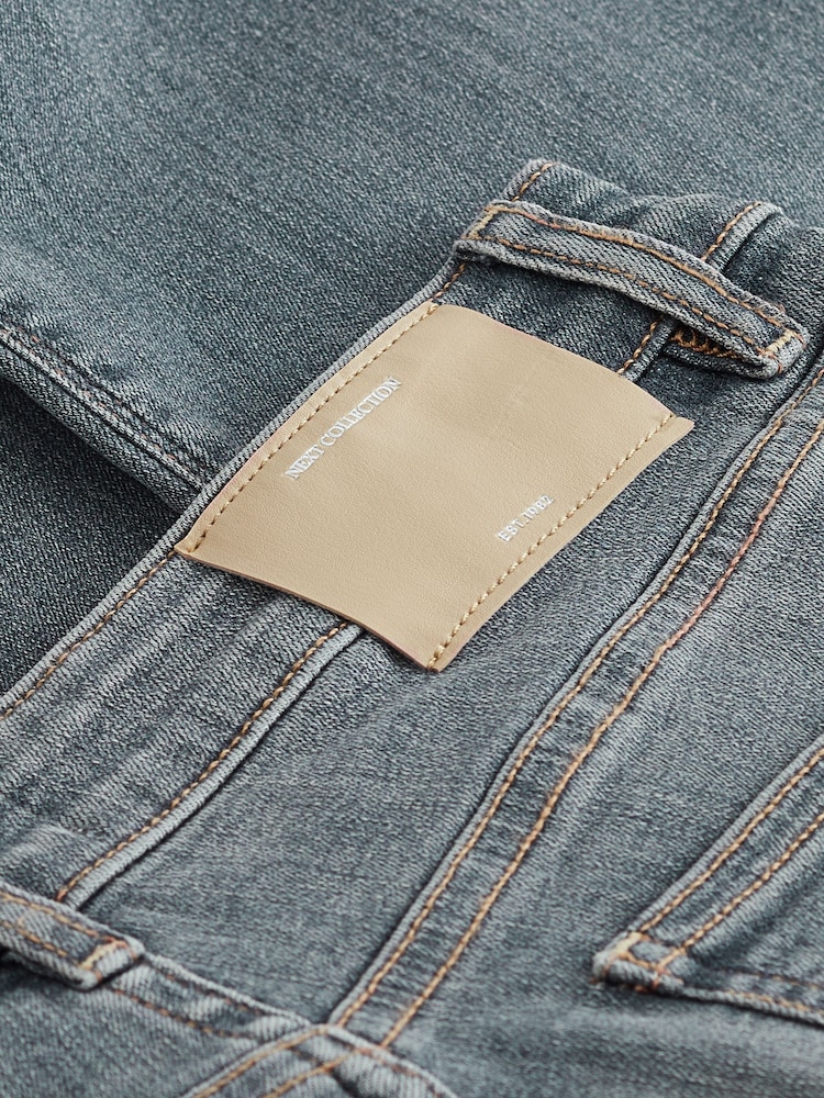 Grey Low Bootcut Jeans - Image 2 of 2 Grey Low Bootcut Jeans - Image 2 of 2