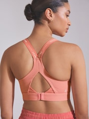 Coral Pink Active High Impact Sports Bra - Image 5 of 8