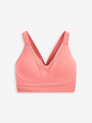Coral Pink Active High Impact Sports Bra - Image 7 of 8