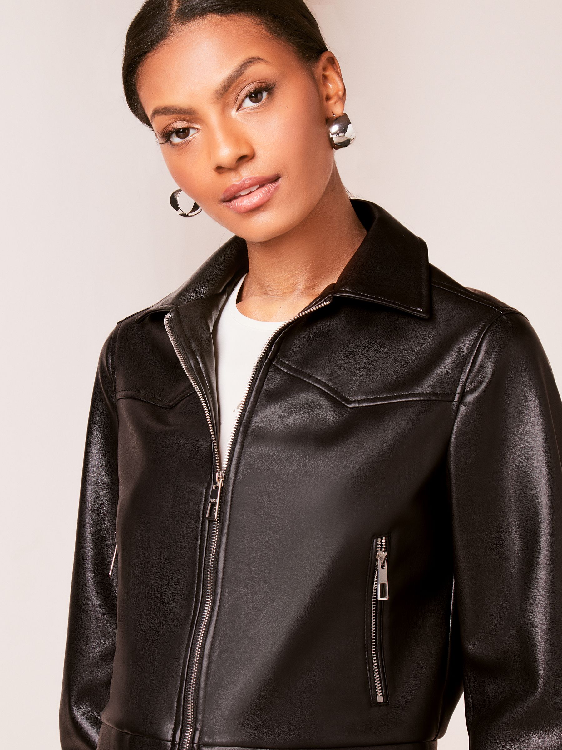 Zip collar jacket hot sale