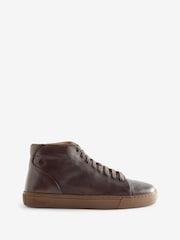 Oliver Sweeney Laxey High Top Leather Trainers - Image 3 of 6