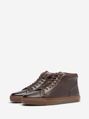 Oliver Sweeney Laxey High Top Leather Trainers - Image 4 of 6