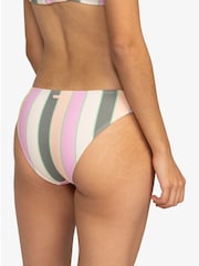 Roxy Green Multi Vista Stripe Bikini Bottoms - Image 2 of 5