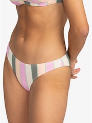 Roxy Green Multi Vista Stripe Bikini Bottoms - Image 3 of 5