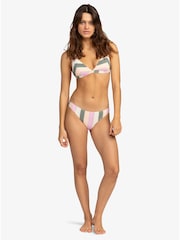 Roxy Green Multi Vista Stripe Bikini Bottoms - Image 4 of 5