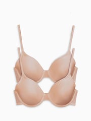 Praline Nude 2 Pack Light Pad Full Cup Smoothing Ultimate Comfort T-Shirt Bra A-E - Image 5 of 5
