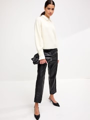 Ecru White Embellished Shirt Layered Jumper - Image 1 of 6