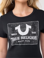 True Religion Black Classic Crew Neck T-Shirt - Image 6 of 6