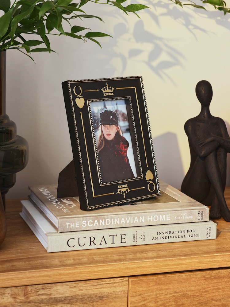 Black Queen Playing Card Photo Frame - Image 1 of 6