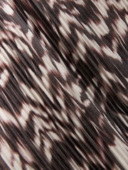 River Island Brown Plisse Flute Sleeve Column Dress - Image 4 of 4