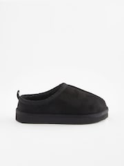 Black Cosy Mule Slippers - Image 1 of 4