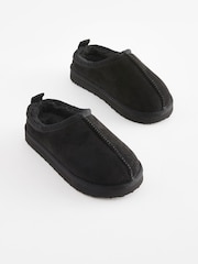Black Cosy Mule Slippers - Image 2 of 4