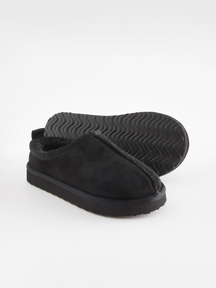 Black Cosy Mule Slippers - Image 4 of 4