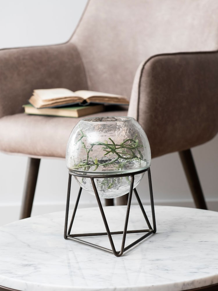 Libra Copper Garden Bersa Small Table Fishbowl Planter - Image 1 of 2