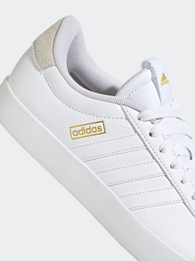 adidas White VL Court 3.0 Trainers - Image 12 of 12
