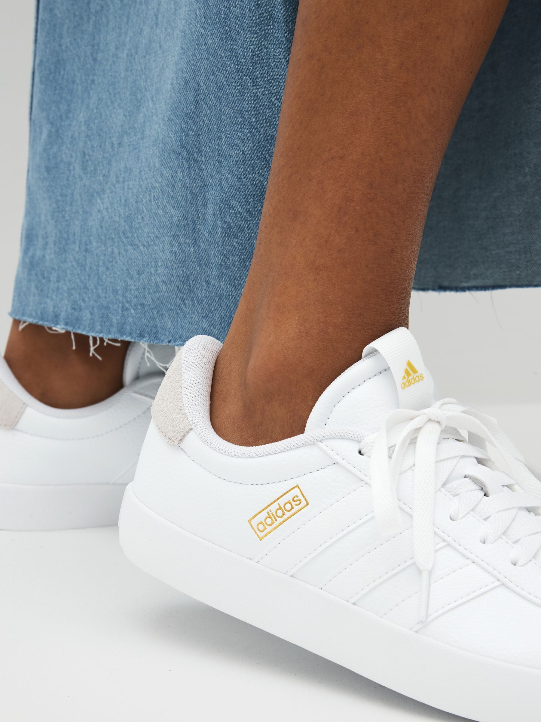 Womens white court trainers discount