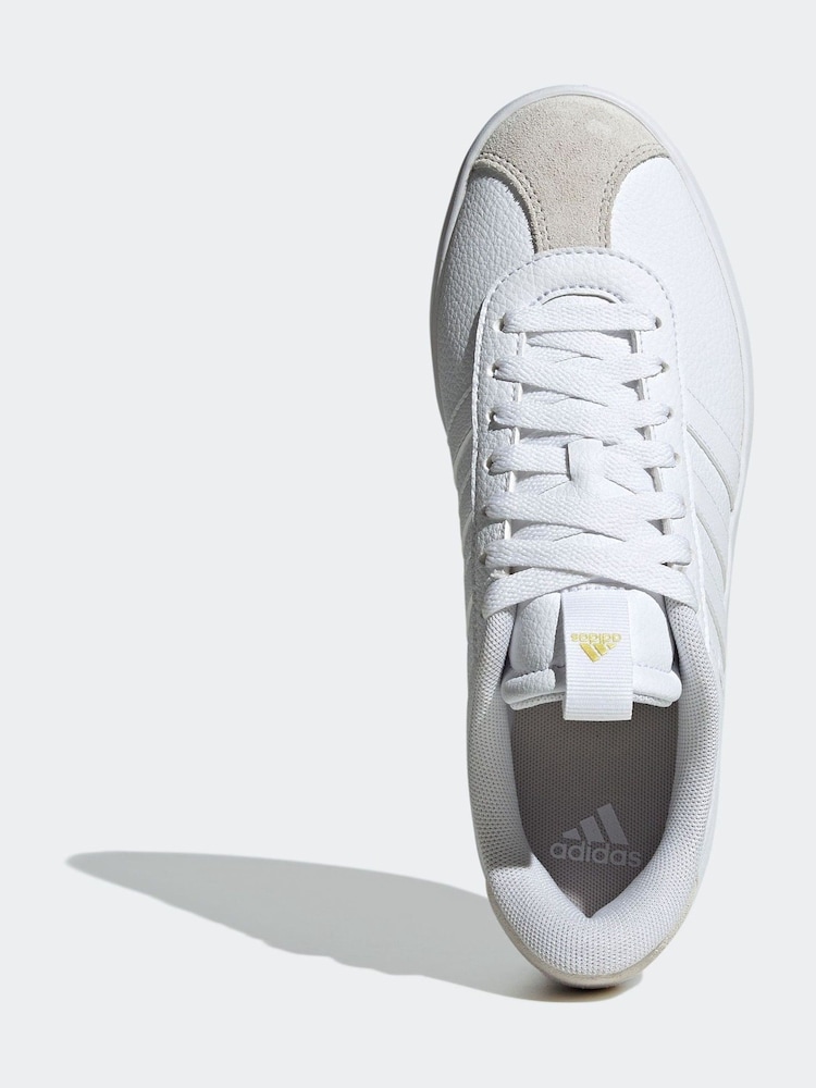 adidas White VL Court 3.0 Trainers - Image 9 of 12