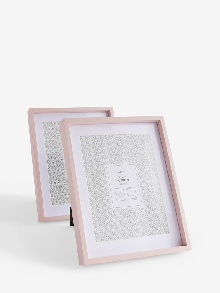 Set of 2 Pink Parker Photo Frames - Image 2 of 6