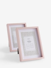 Set of 2 Pink Parker Photo Frames - Image 4 of 6
