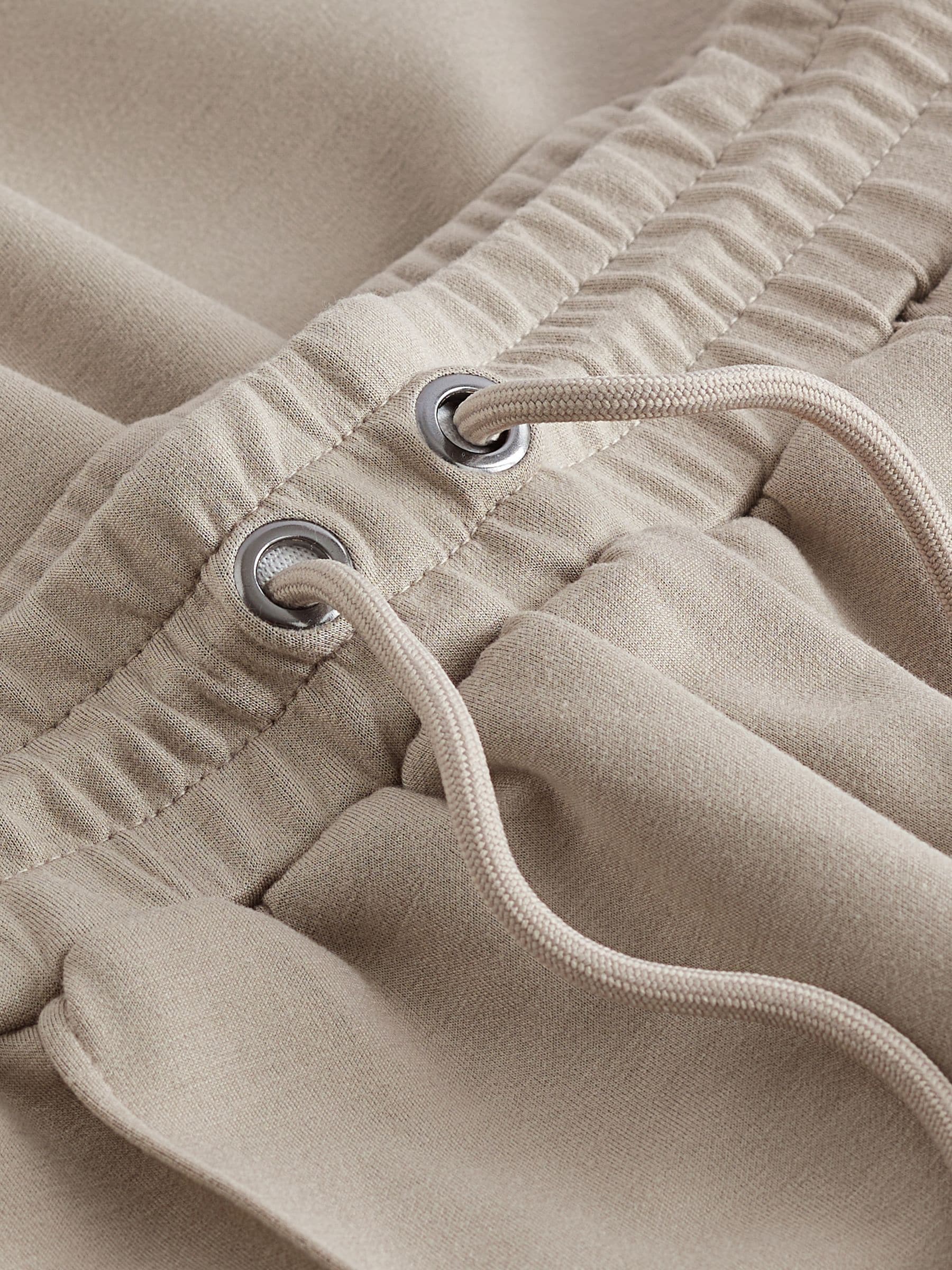 Buy Stone Slinky Wide Leg Co-ord Side Stripe Track Trousers