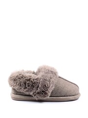 Lunar Ember Faux Fur Trim Slippers - Image 2 of 6