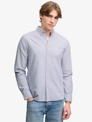 Púrpura - Camisa de manga larga Oxford preppy de Superdry - Imagen 1 de 6