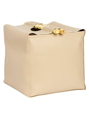 Style Sisters Nude PU Leather Storage with Bamboo Handles - Image 5 of 6