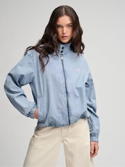 Superdry Blue Cotton Harrington Jacket - Image 4 of 7