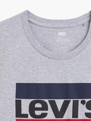 Levi's® Grey 100% Cotton Perfect Sportswear Logo T-Shirt - Image 6 of 6
