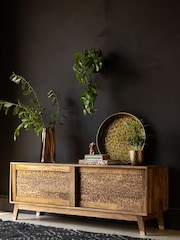 Rockett St George Mango Wood Leopard Print TV Unit - Image 1 of 13