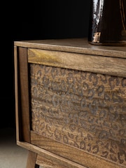 Rockett St George Mango Wood Leopard Print TV Unit - Image 6 of 13
