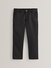 Black Regular Waist School Jean Style Trousers (3-17yrs) - Image 1 of 6