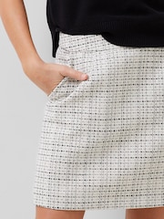 French Connection Cream Effie Boucle Skirt - Image 3 of 4