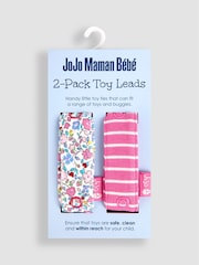 JoJo Maman Bébé Pink 2-Pack Toy Leads - Image 3 of 3