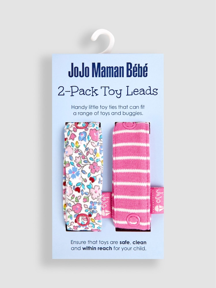 JoJo Maman Bébé Pink 2-Pack Toy Leads - Image 3 of 3