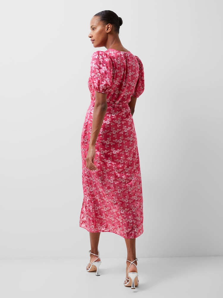 French Connection Pink Elianna Burnout Dress - Image 2 of 4