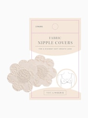 Pastel Rose Nude Fabric Nipple Covers - Image 1 of 1
