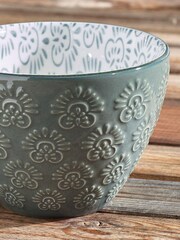 Set of 4 Sage Green Leia Mugs - Image 2 of 3