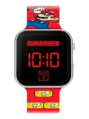 Peers Hardy Red Nintento Super Mario Printed Strap LED Watch - Image 1 of 3