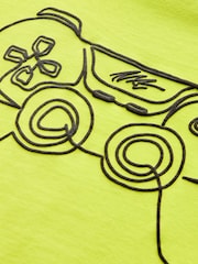 Lime Green Short Sleeve Graphic T-Shirt (3-16yrs) - Image 3 of 3