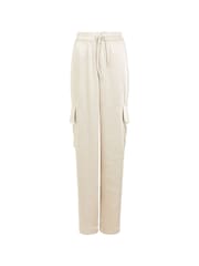 French Connection Cream Chloetta Cargo Trousers - Image 4 of 4