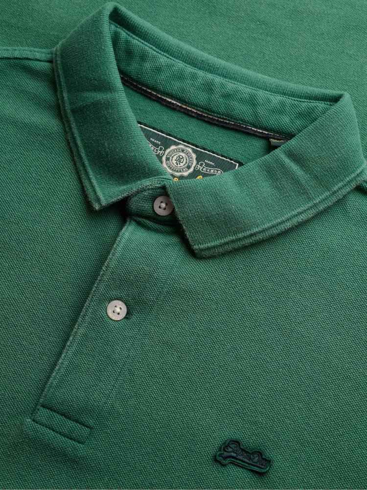 Verde - Polo de piqué clásico de Superdry - Imagen 6 de 6