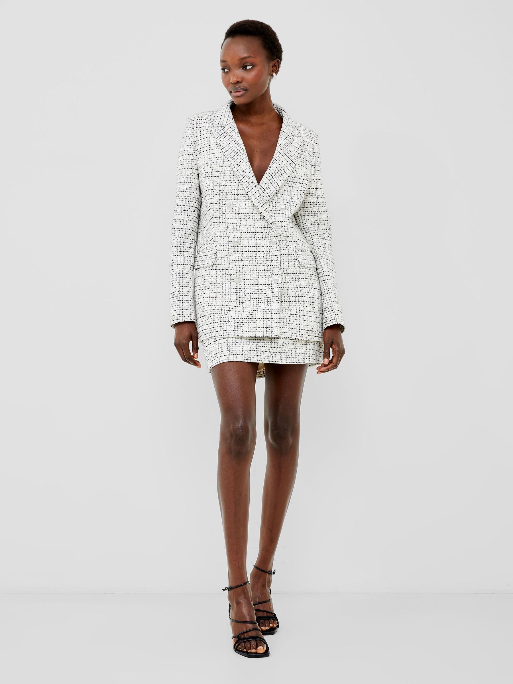 Buy French Connection Cream Effie Boucle Blazer from Next Luxembourg